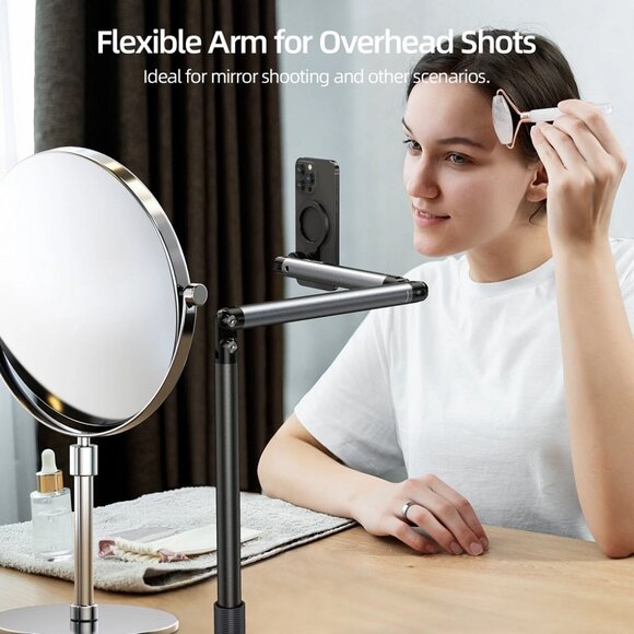 TELESIN MagSafe Floor Streaming Stand for iPhone 16/15/14/13/12 & Android - Picture 4 of 16
